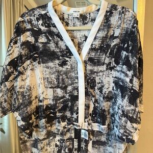 Helmut Lang Monochrome Abstract Top